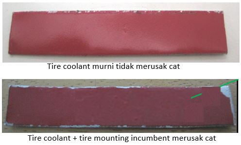 cat rim lab tes mengelupas