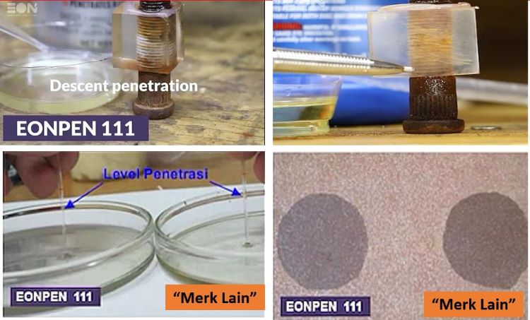 penetrating oil test