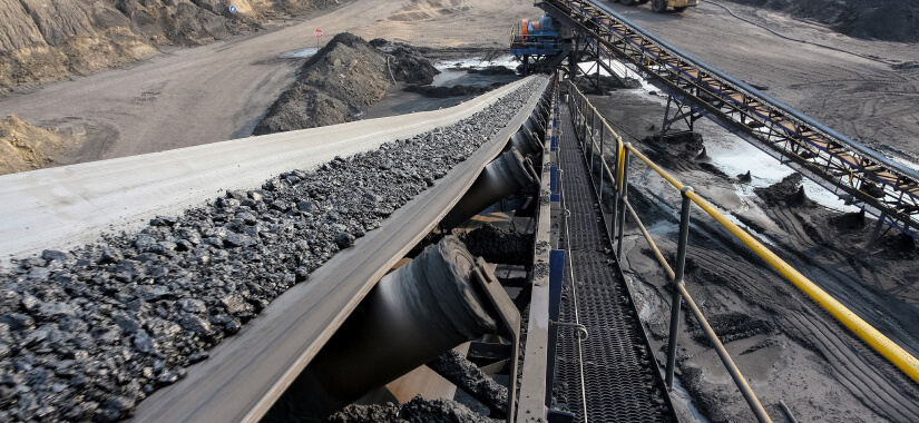 conveyor-coal-mining Coal conveyor pada tambang batu bara